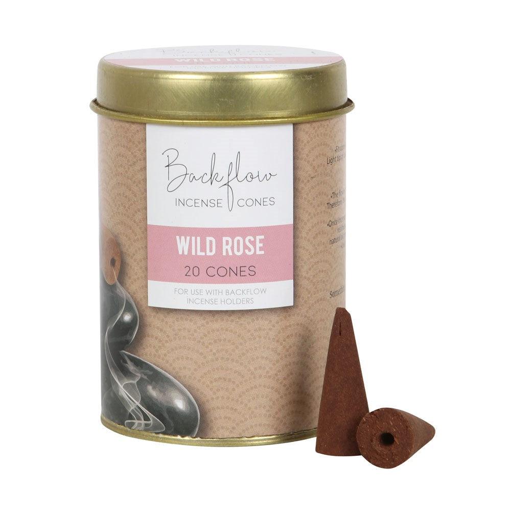 Elements Wild Rose Jumbo Backflow Cones (Tin of 20)