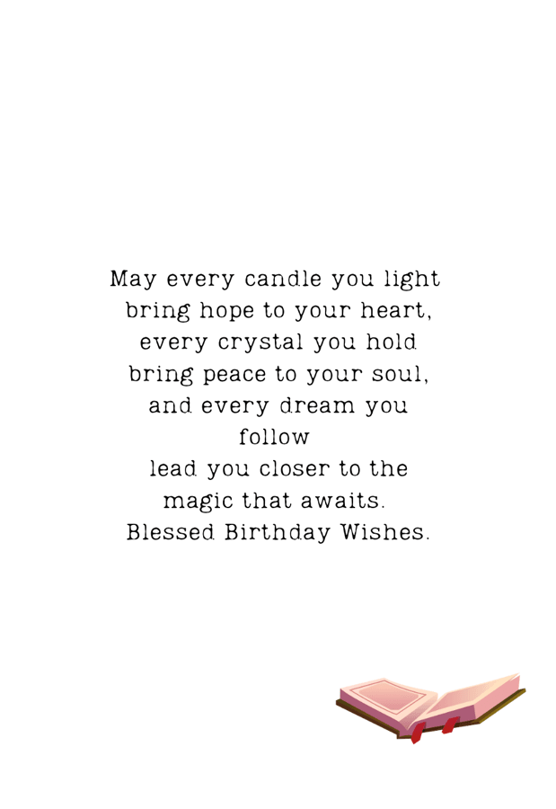 On Your Birthday May You Be Surrounded By Love – Wiccan Birthday Card
