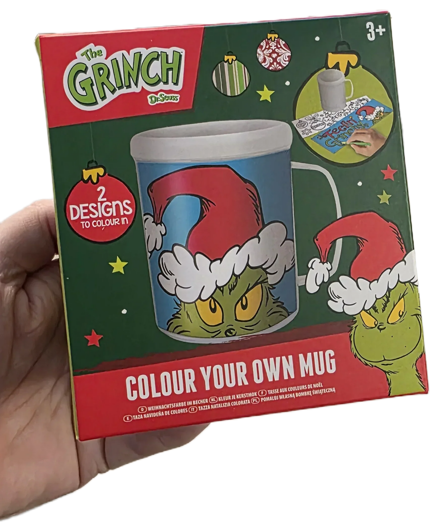 Grinch Colouring Mug - Unleash Your Creativity This Holiday -