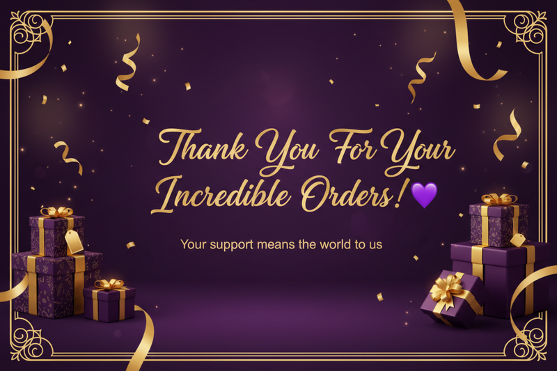 Thank You for 1000+ Orders - You're Amazing! 💜