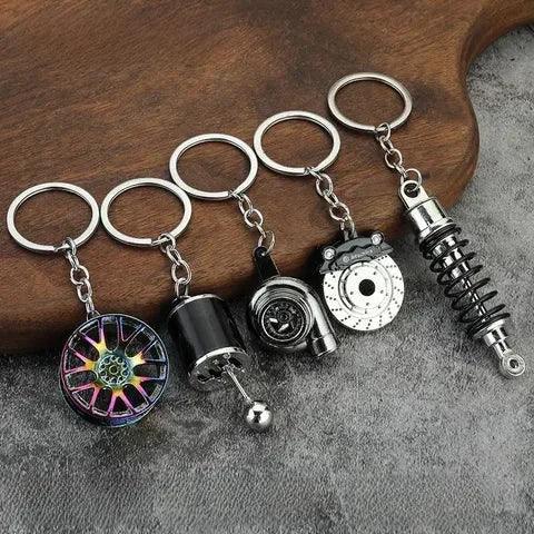 Motor Vehicle Parts Keyring - Car Enthusiast Gift - Accessories