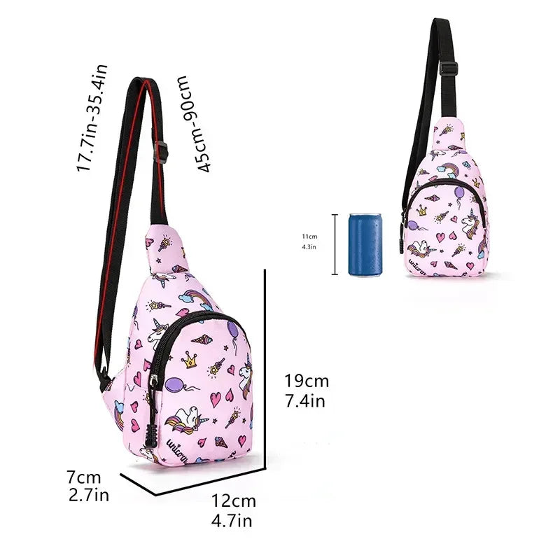 Cartoon Shoulder Bags with Zipper for Fun and Functionality - Accessories