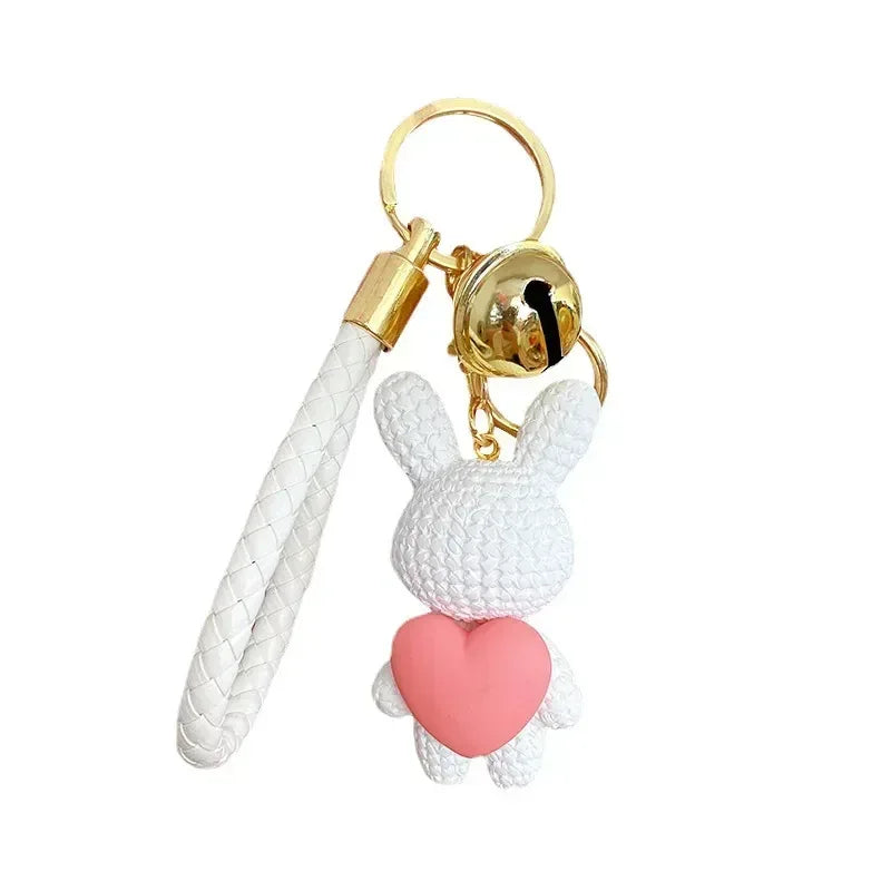 Cute Rabbit Keychain - Adorable Heart Design Accessory - Accessories