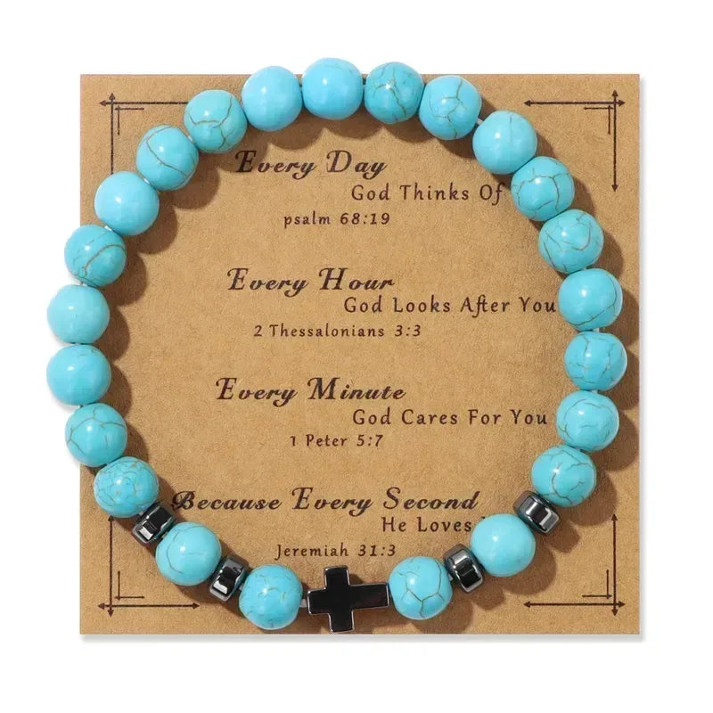 Natural Stone Bracelet 19cm - Unique Gemstone Jewelry - Jewelry