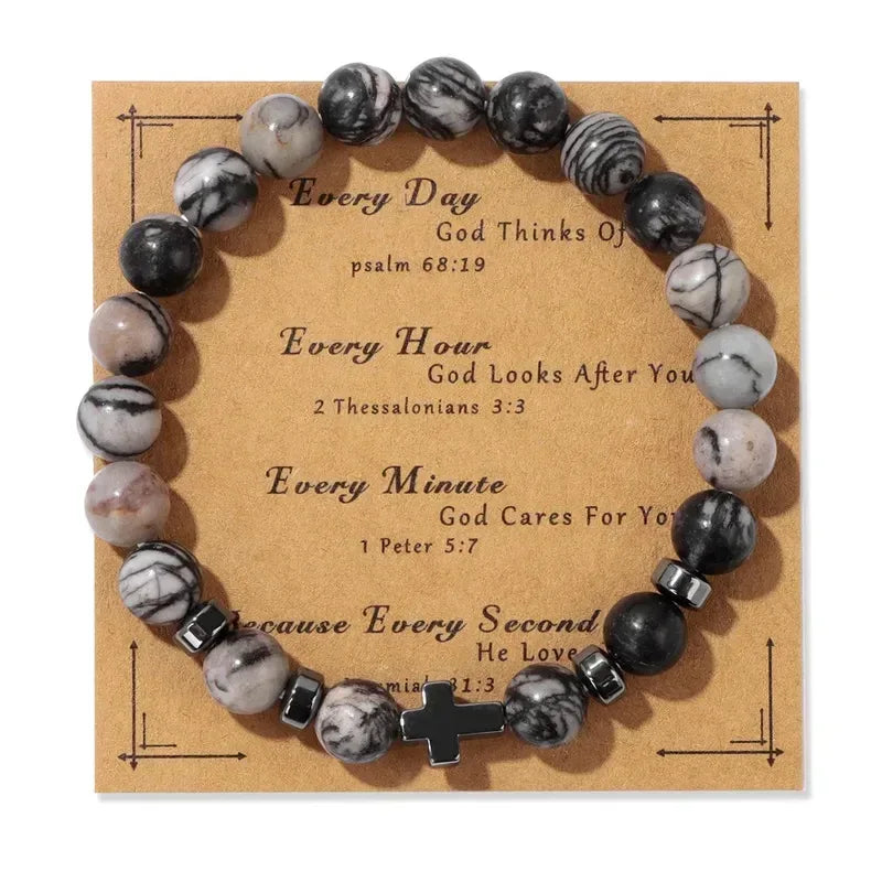 Natural Stone Bracelet 19cm - Unique Gemstone Jewelry - Jewelry