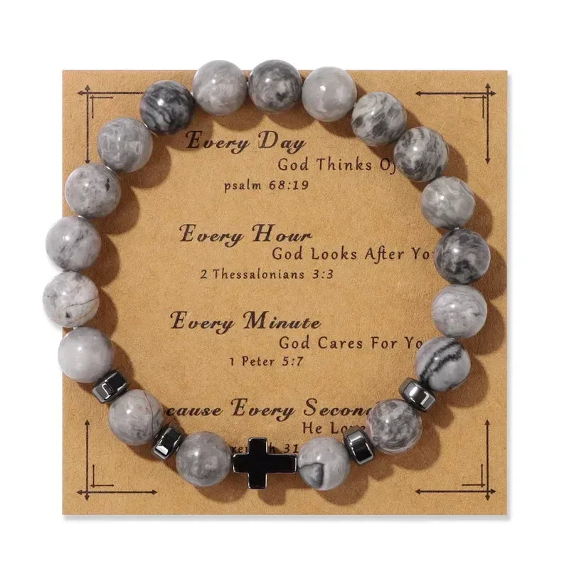Natural Stone Bracelet 19cm - Unique Gemstone Jewelry - Jewelry
