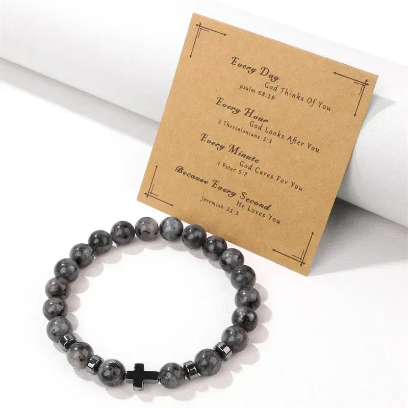 Natural Stone Bracelet 19cm - Unique Gemstone Jewelry - Jewelry