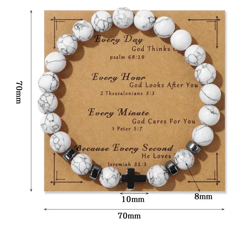 Natural Stone Bracelet 19cm - Unique Gemstone Jewelry - Jewelry