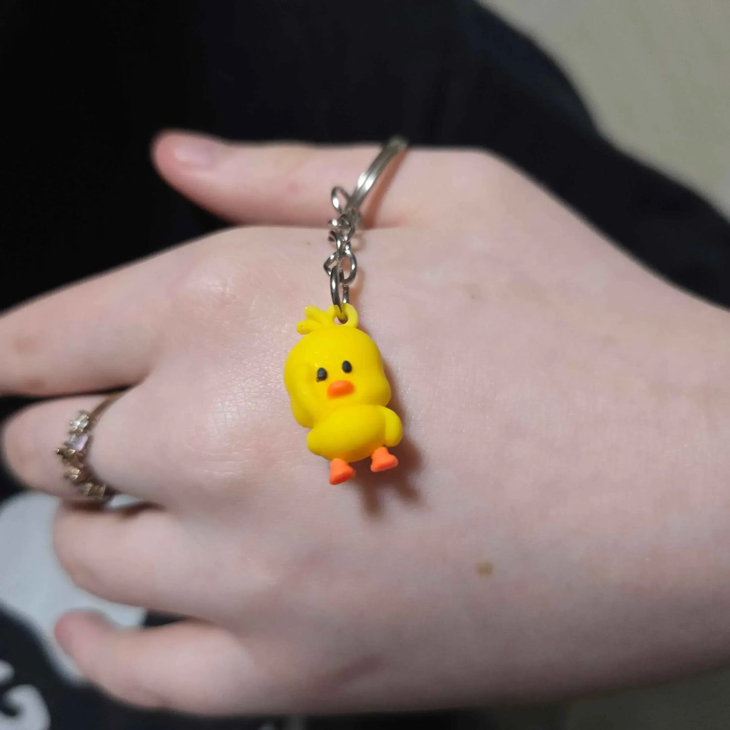 Cute Yellow Duck Keychain - Adorable Charm - Accessories