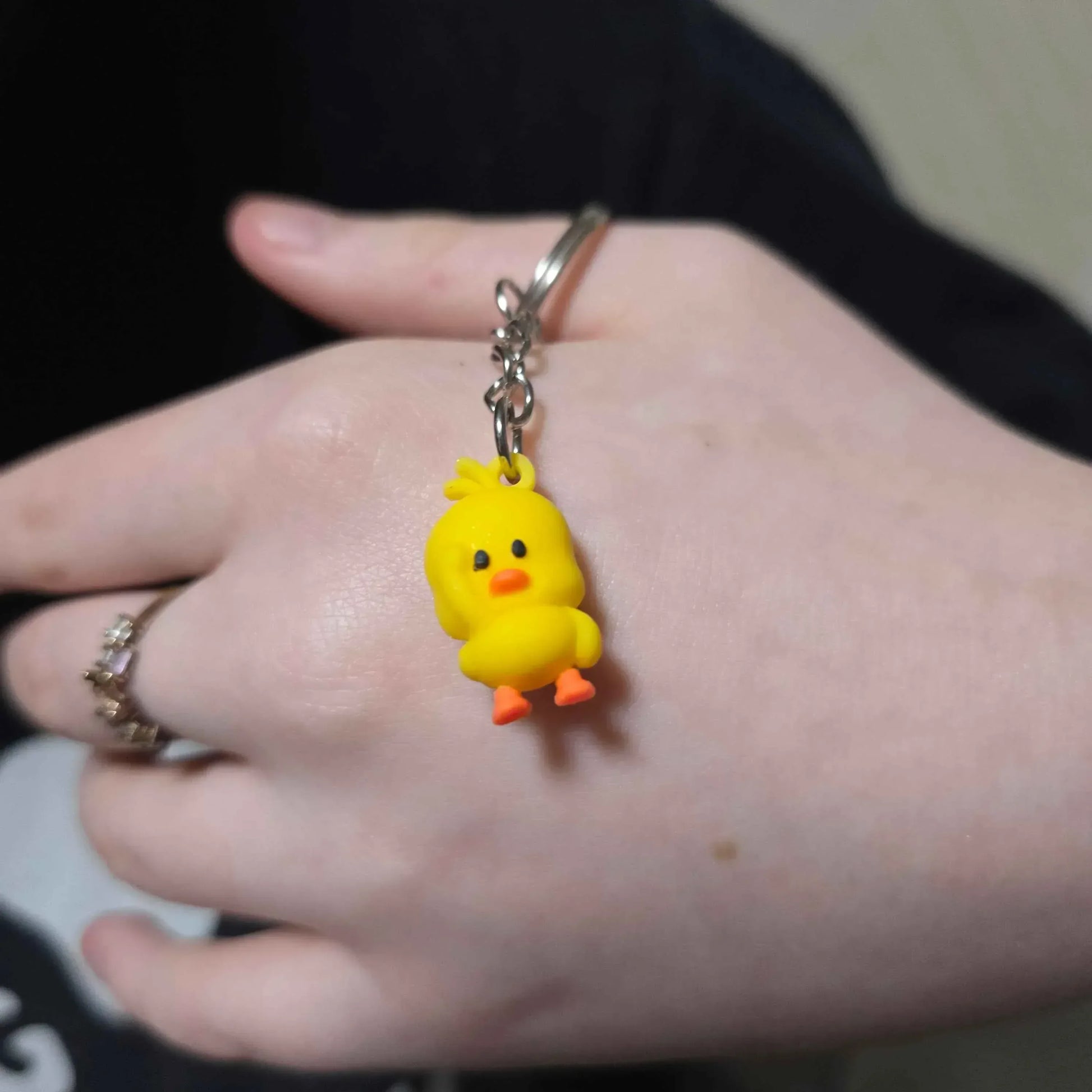 Cute Yellow Duck Keychain - Adorable Charm - Accessories