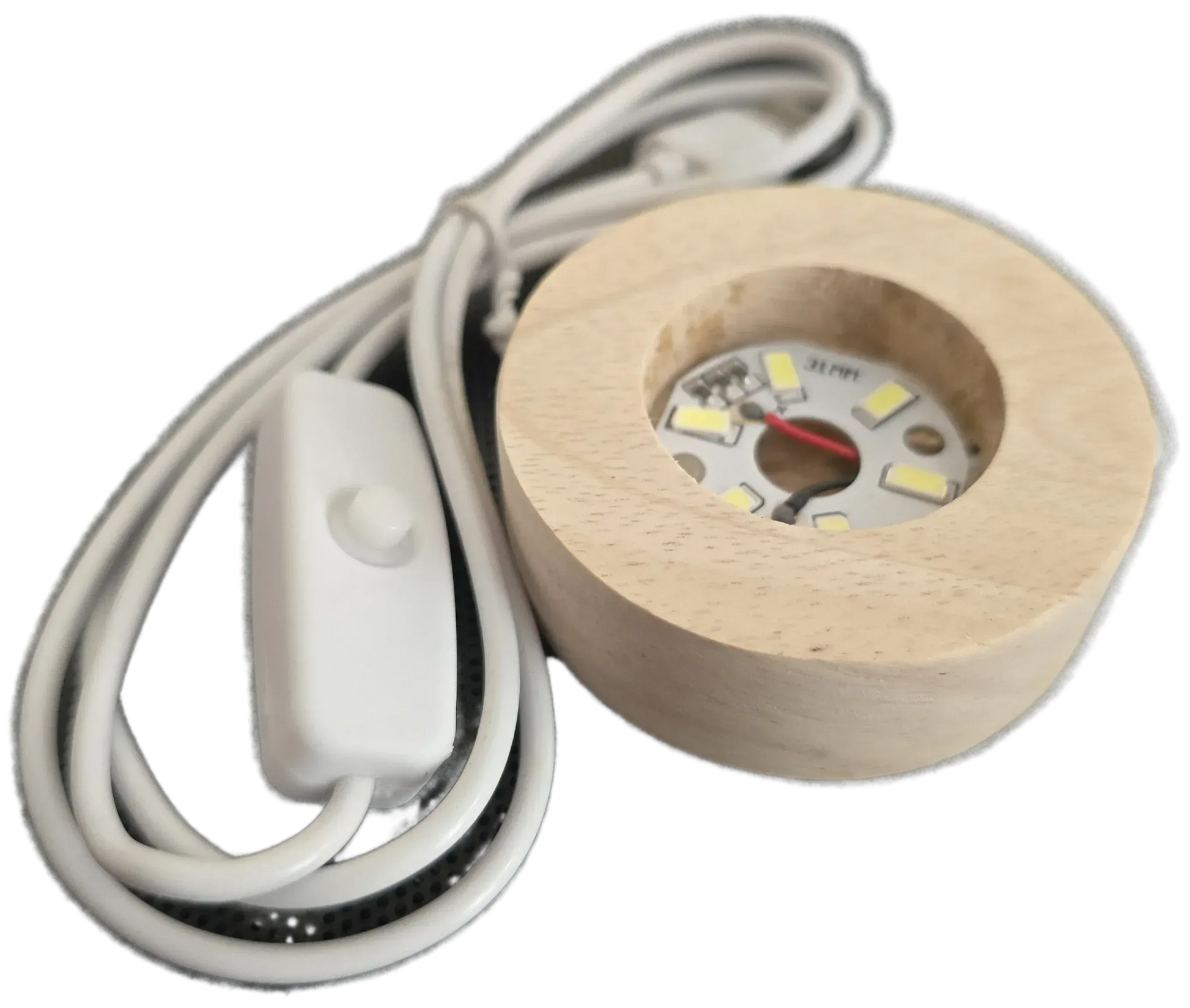 LED Light Base 8cm - Display Stand with Illumination - Home Decor