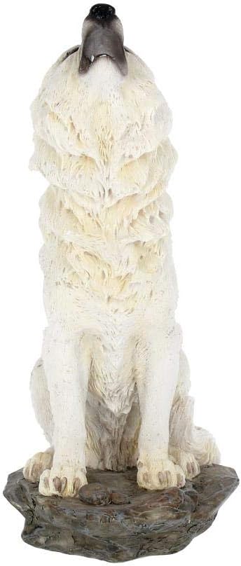 Howling White Wolf Figurine 20cm | Storms Cry | Nemesis Now
