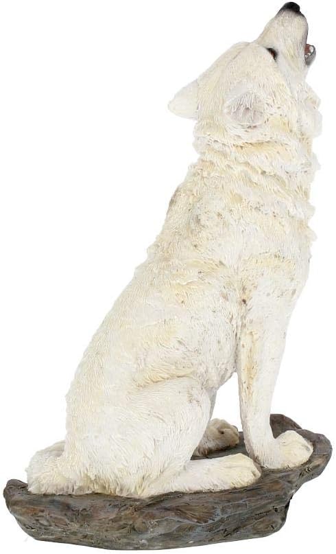 Howling White Wolf Figurine 20cm | Storms Cry | Nemesis Now