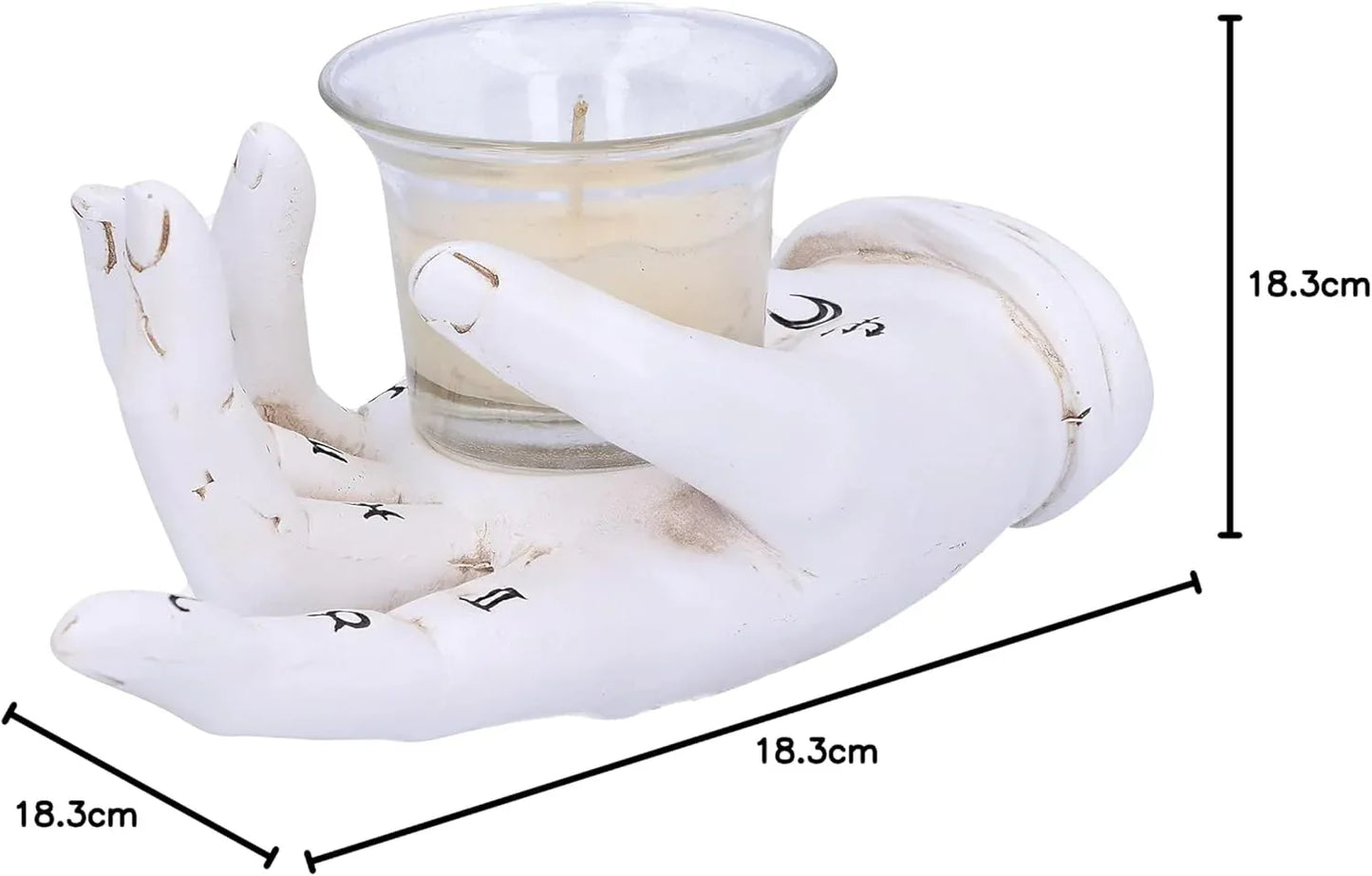 Palmist's Prediction Chiromancy Hand Candle Holder | Gothic Decor