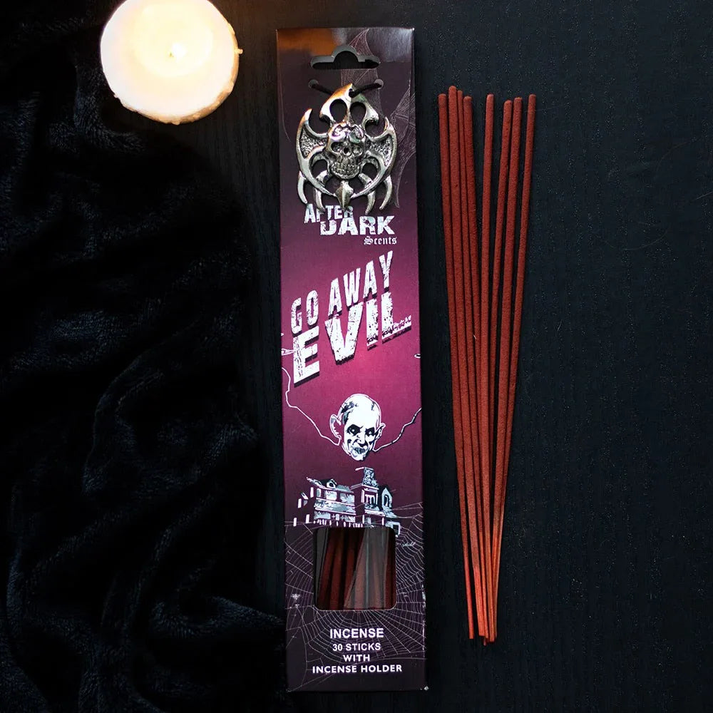 Go Away Evil Rose Incense Sticks with Holder