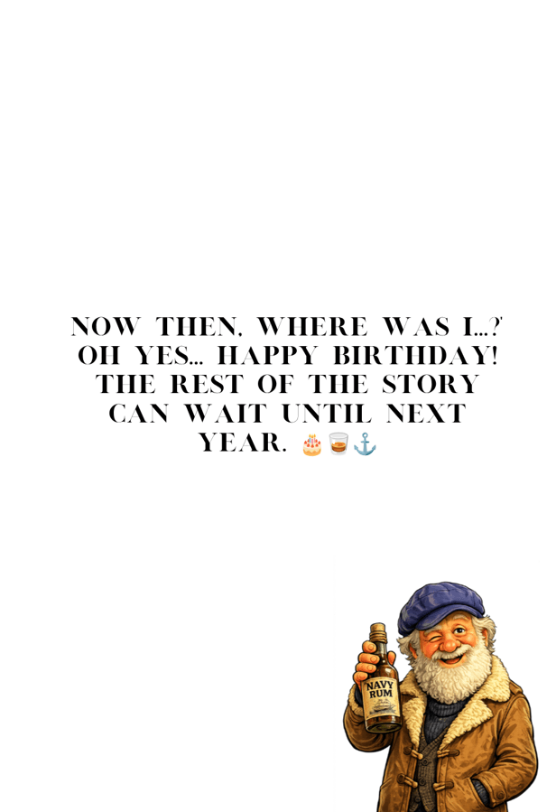 Only Fools and Horses Uncle Albert Birthday Card