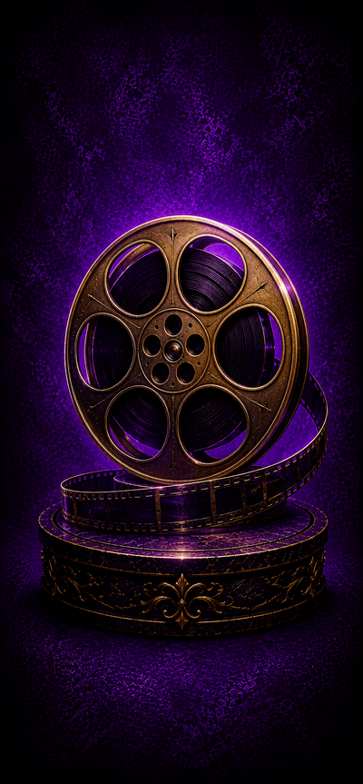 Vintage Film And Tv On A Classic background