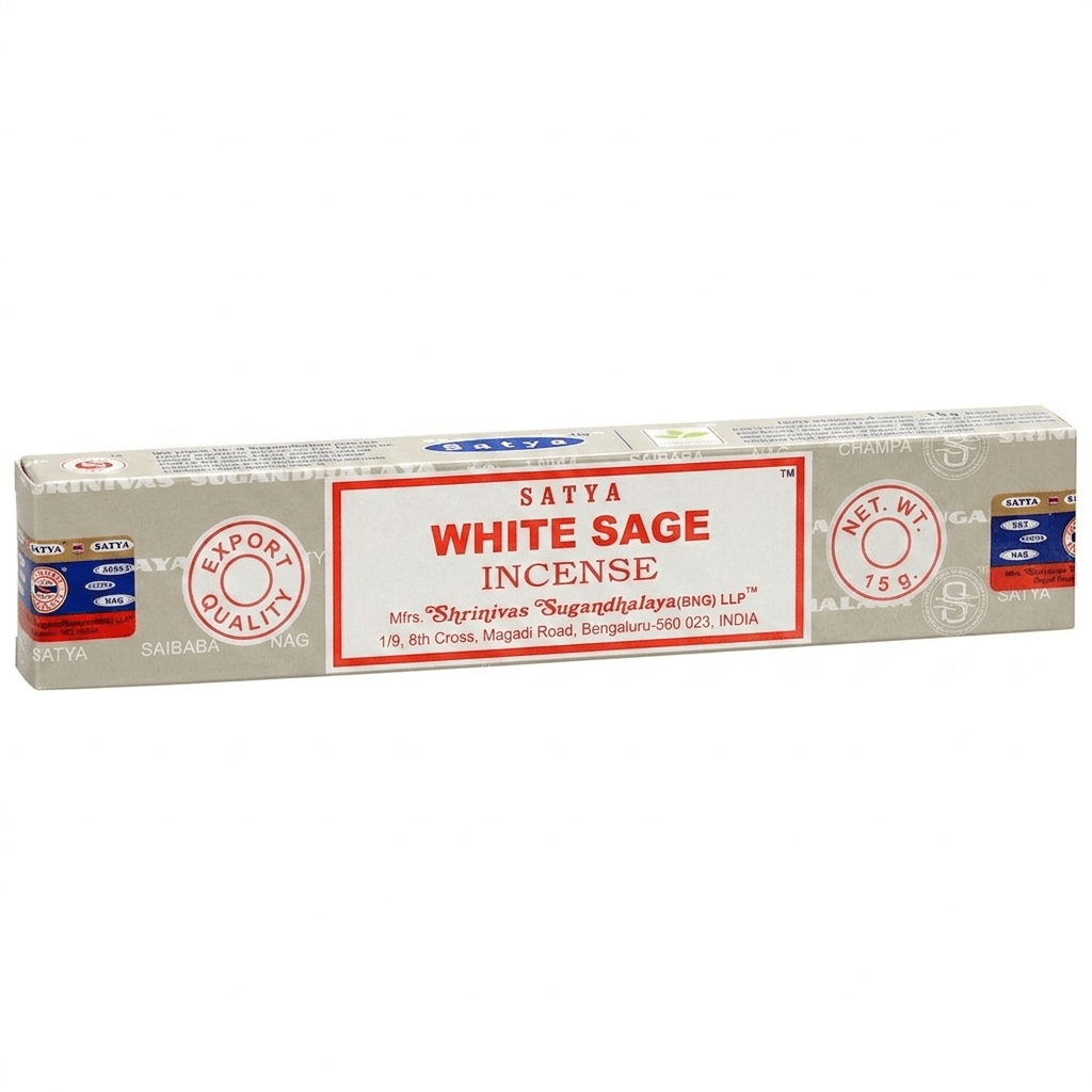 White Sage Incense Sticks by Satya (15g)