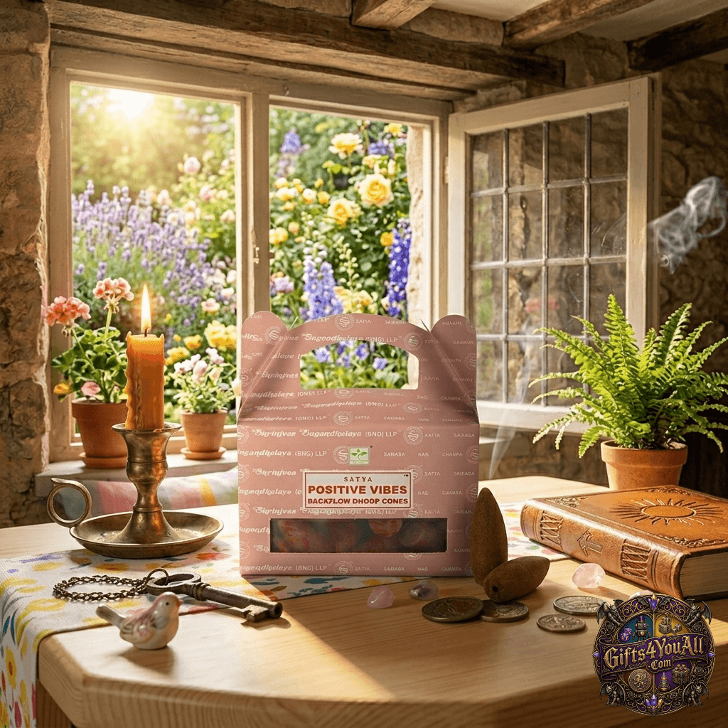 Positive Vibes Backflow Dhoop Incense Cones by Satya