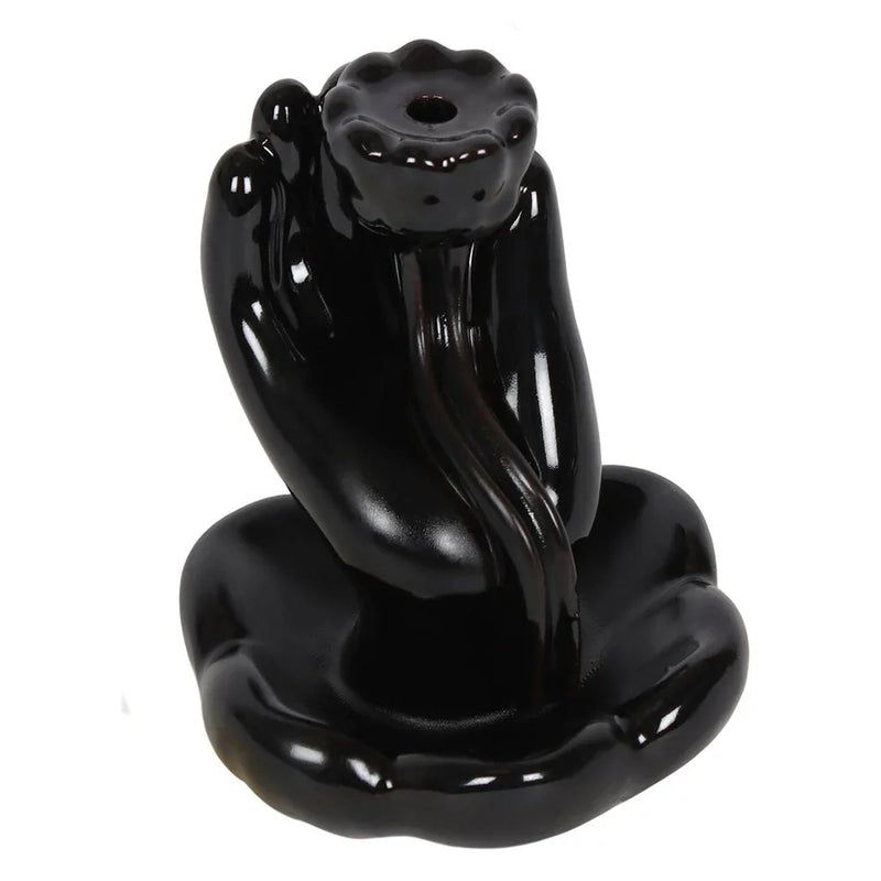 Hand & Lotus Backflow Incense Burner  main