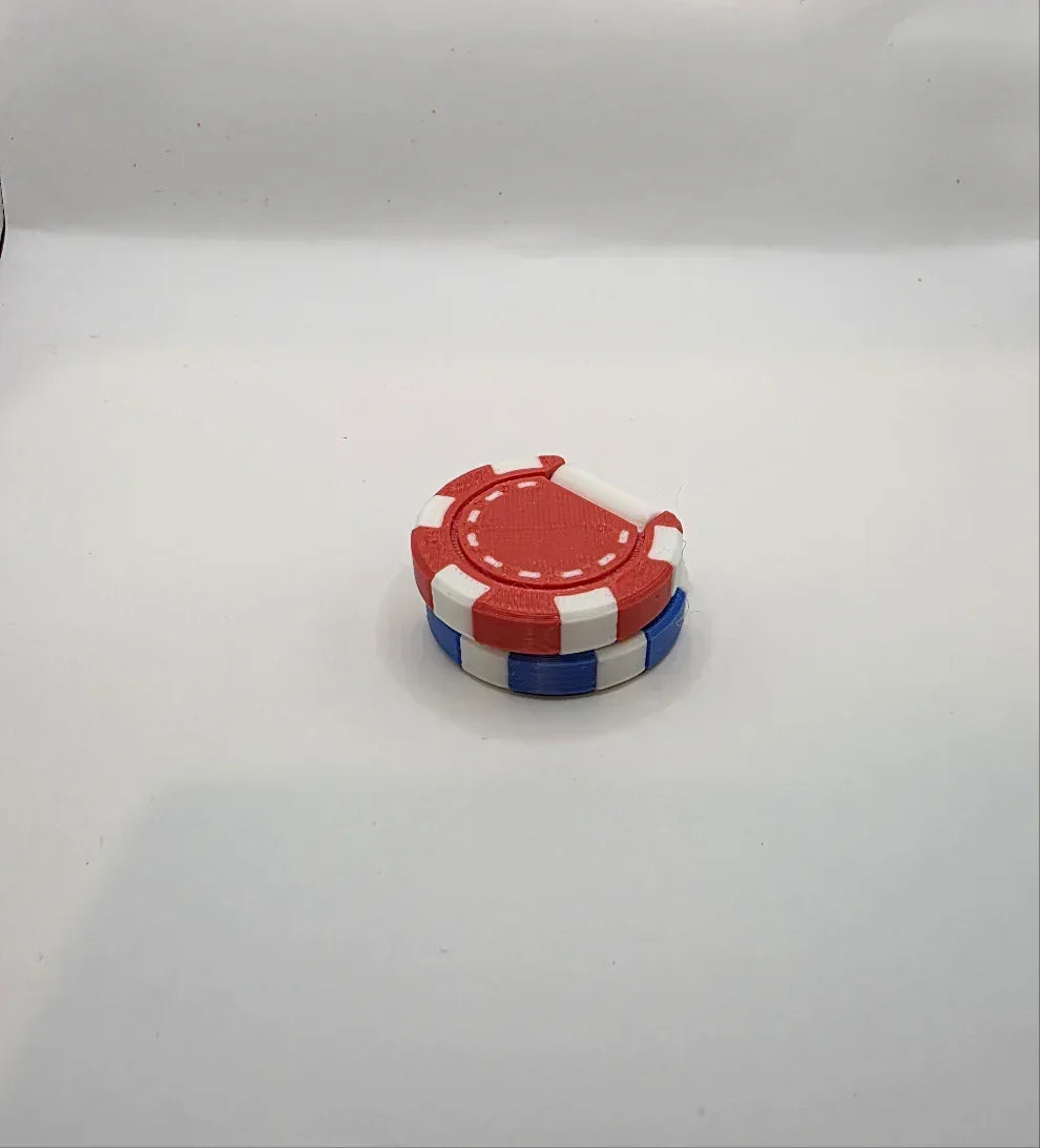 Gifts4YouAll Fidget Flip Poker Chips - 3D-Printed Stress Relief - Toys & Games