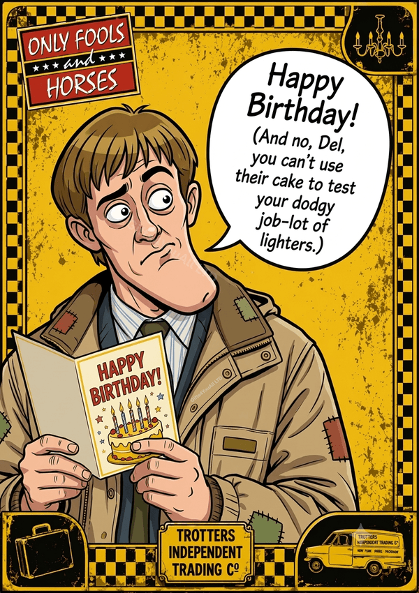Only Fools and Horses Rodney Birthday Card