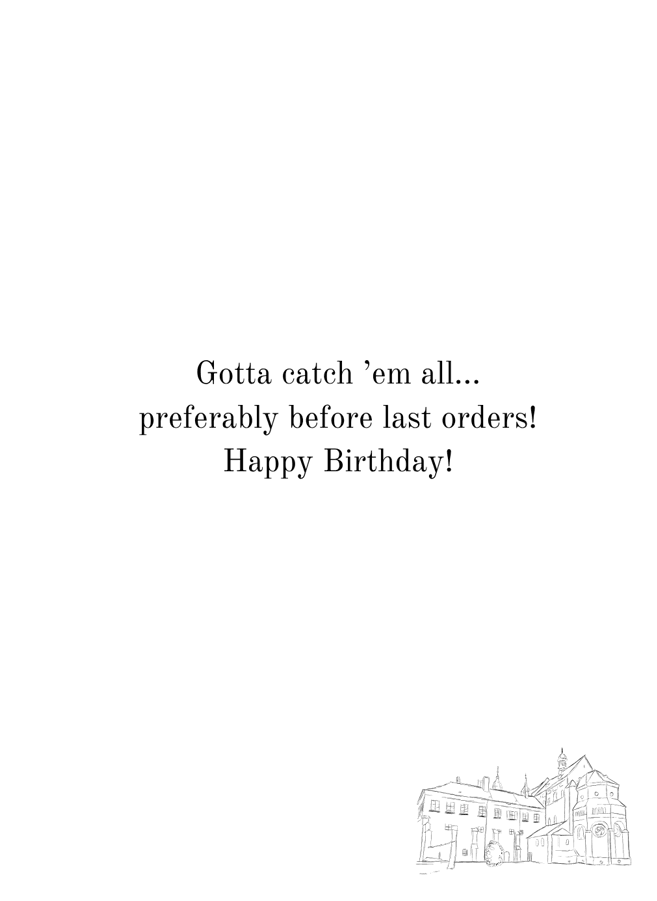 The Poké-Pub Birthday Card