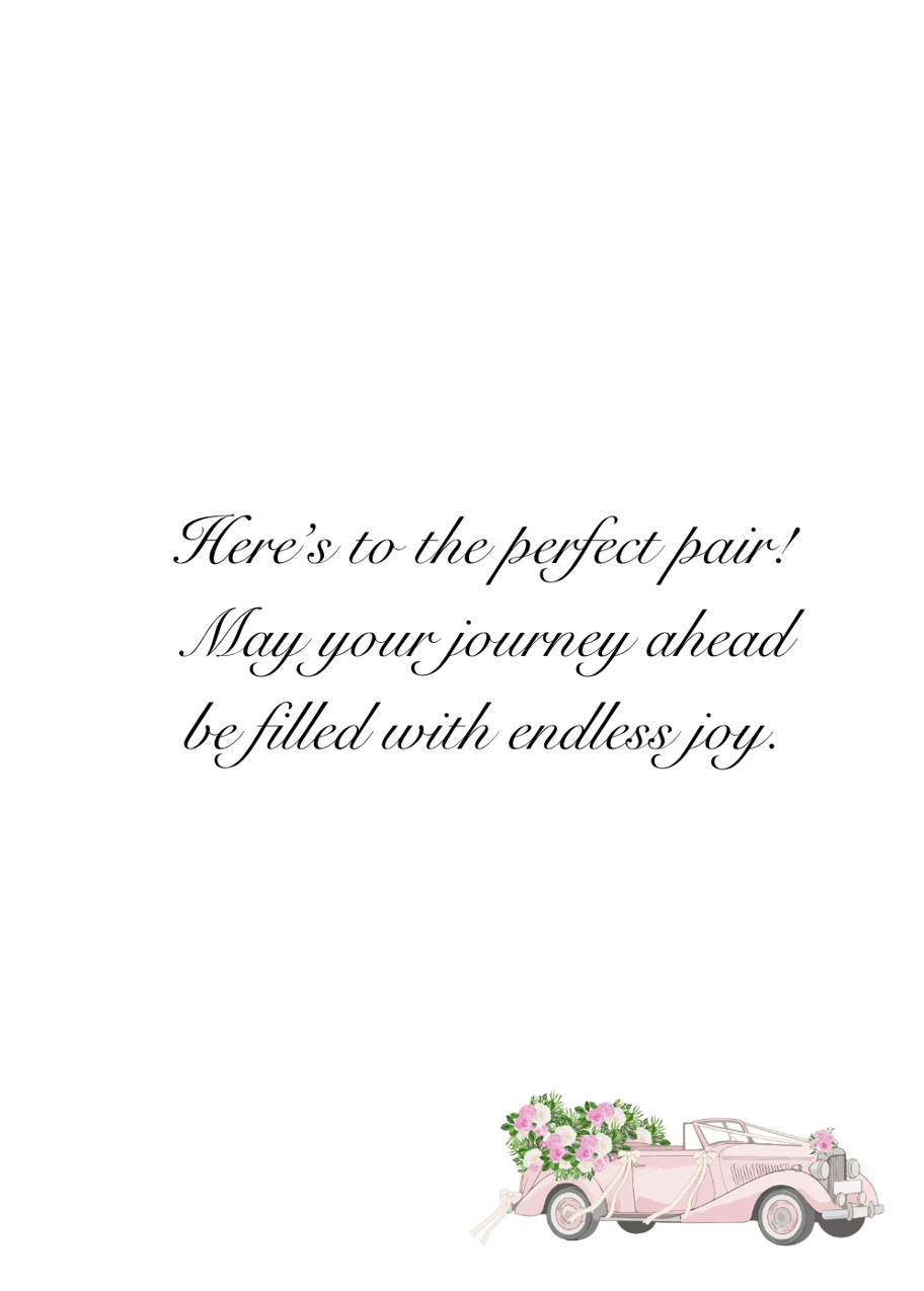 Wedding Day – Classic Car Just Married Wedding Card