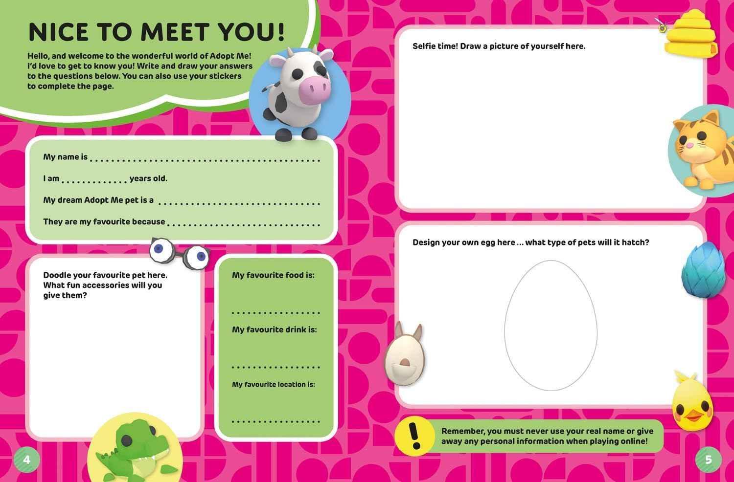 Adopt Me Sticker Book - Create Adventures with 200 Stickers - 