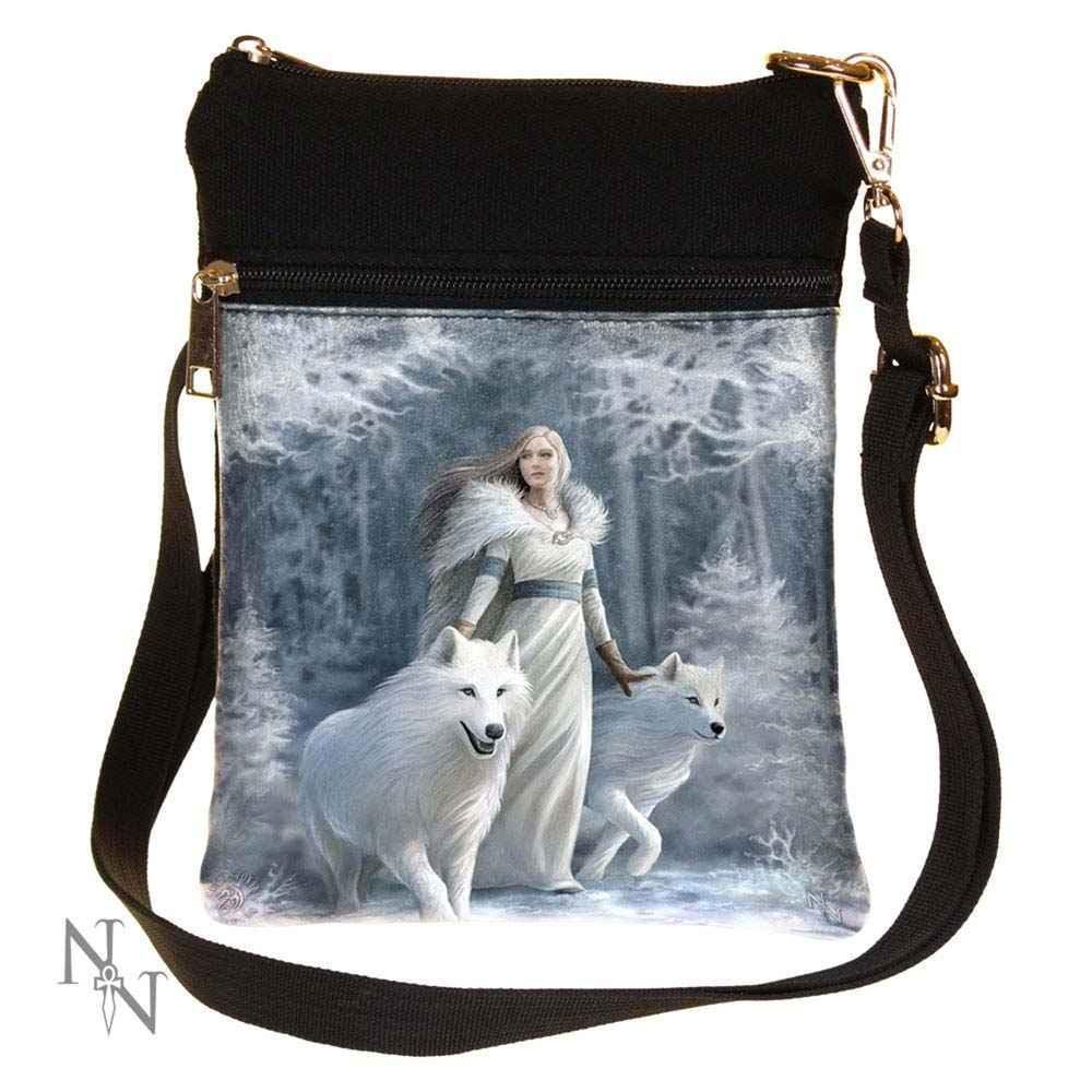 Gothic Wolf Shoulder Bag by Anne Stokes 23cm - Fantasy Design - Bags & Accessories