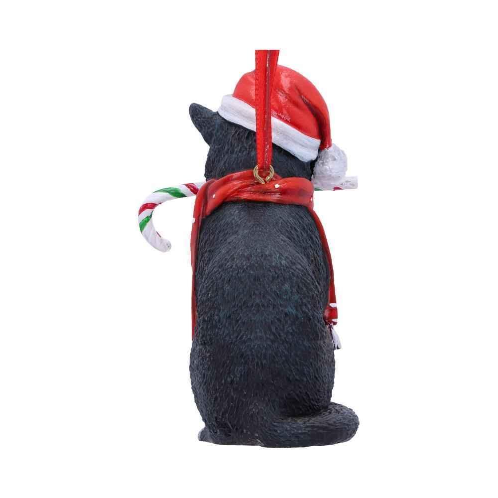 Lisa Parker Candy Cane Cat Ornament - Unique Holiday Decor - Home Decor