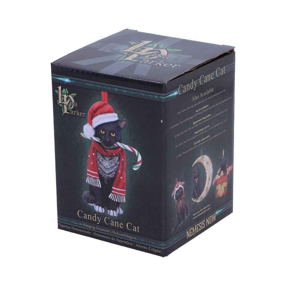 Lisa Parker Candy Cane Cat Ornament - Unique Holiday Decor - Home Decor
