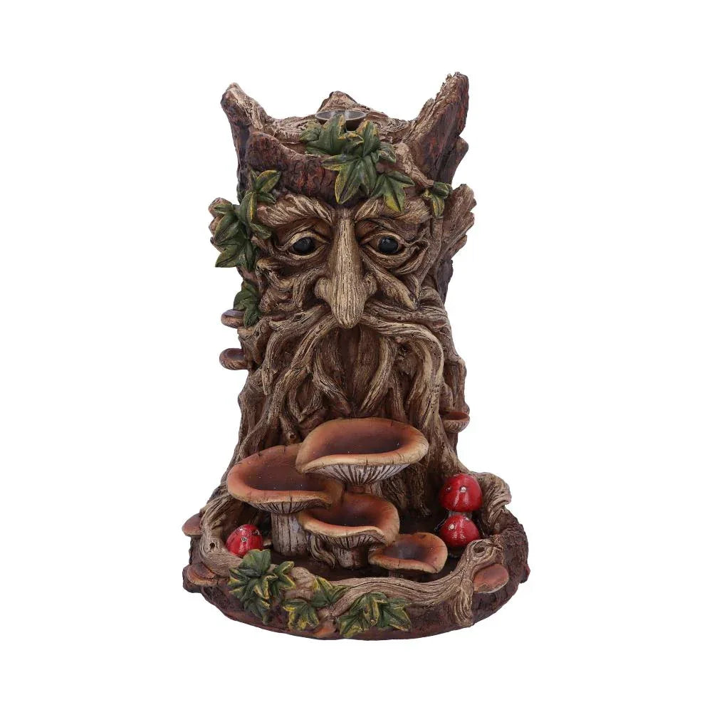 The Wisest Dryad Green Man Backflow Incense Burner | Pagan Gothic Decor