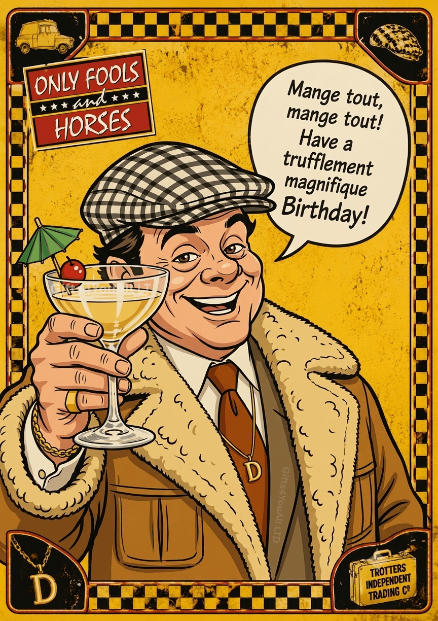 Only Fools and Horses Del Boy Birthday Card