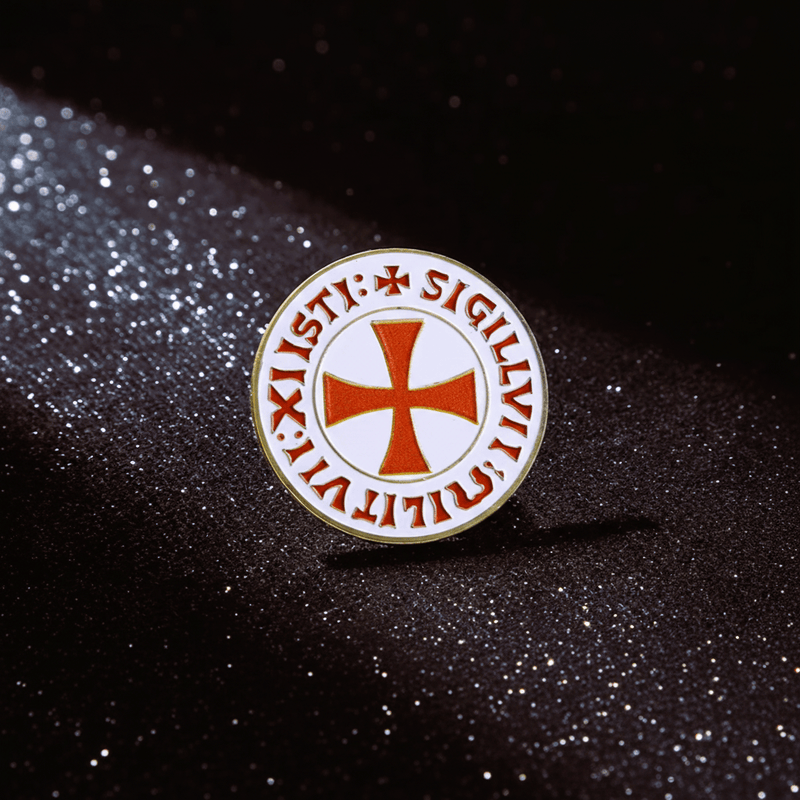 Knights Templar Commemorative Coin – Antique Silver Challenge Coin