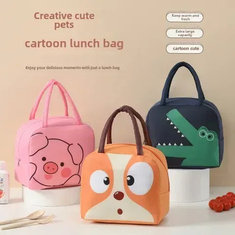 Cute Cartoon Lunch Bag - Insulated Fresh-Keeping Lunch Box - Accessories