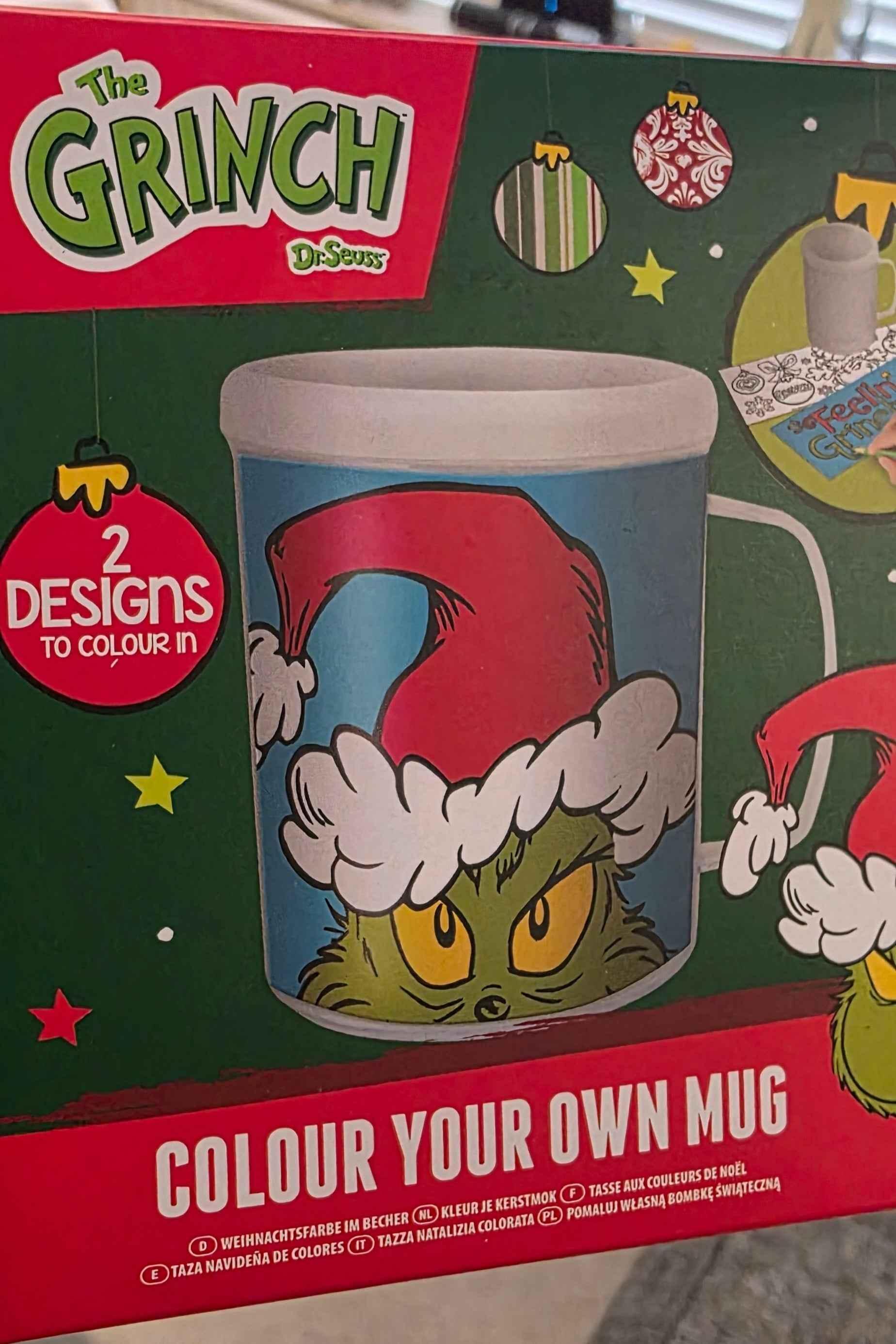 Grinch Colouring Mug - Unleash Your Creativity This Holiday - 