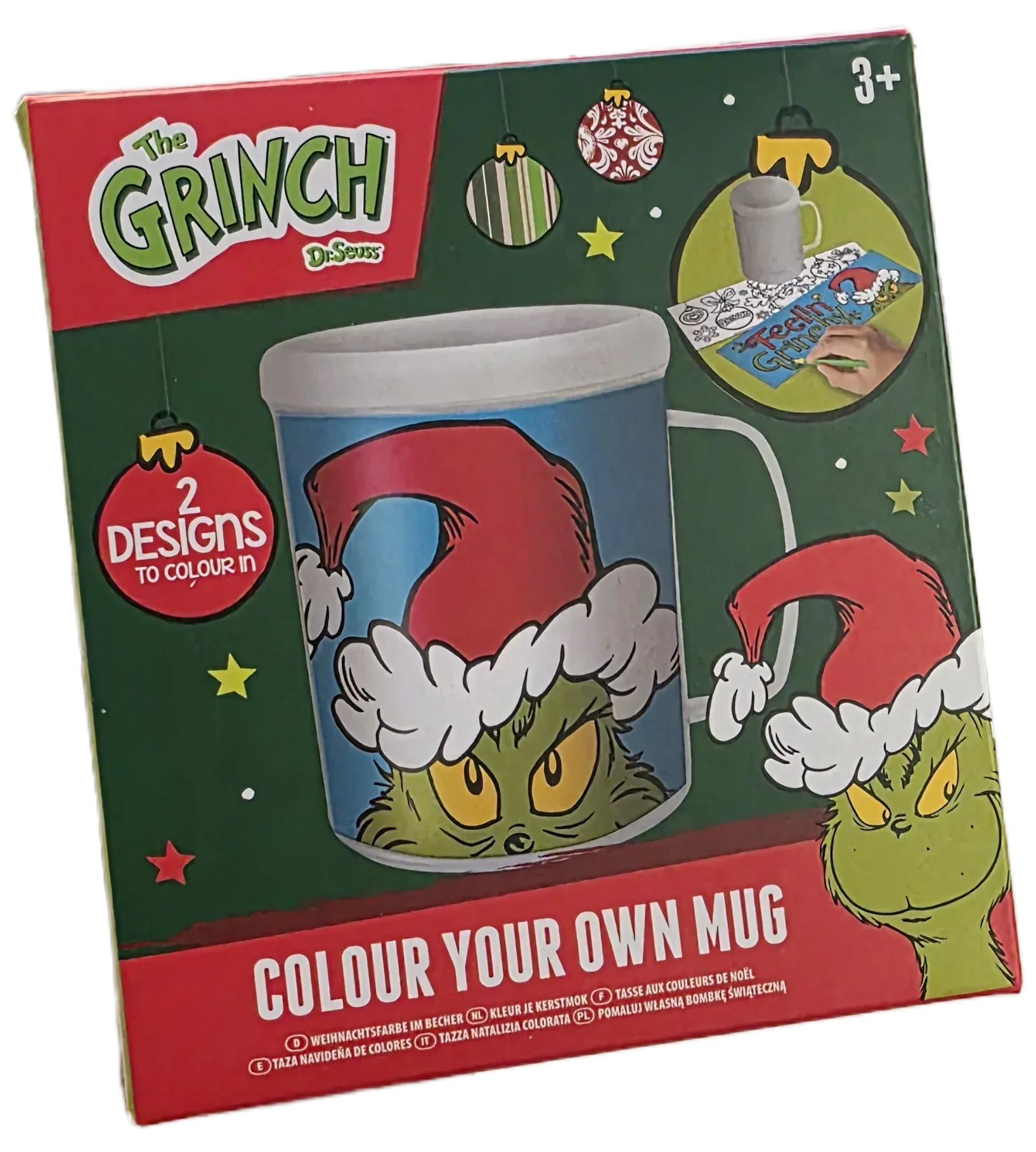 Grinch Colouring Mug - Unleash Your Creativity This Holiday - 