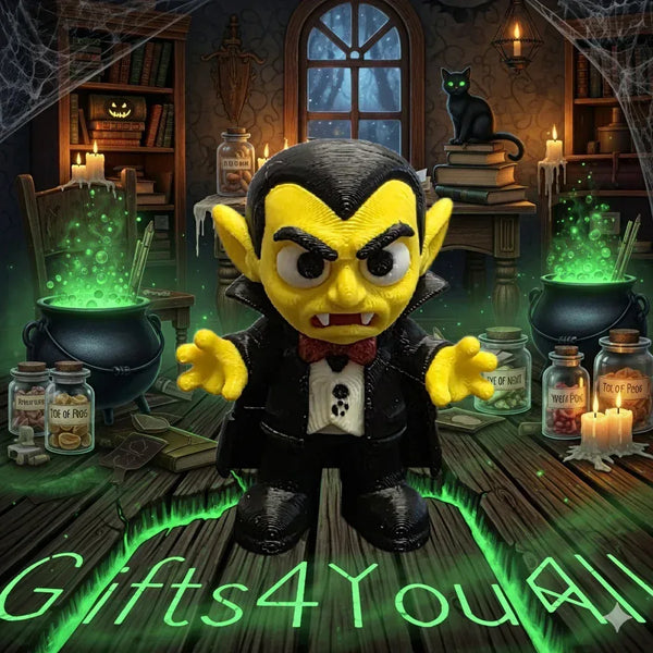 Mini Dracula 3D-Printed Creature - Unique 5cm Figurine - 