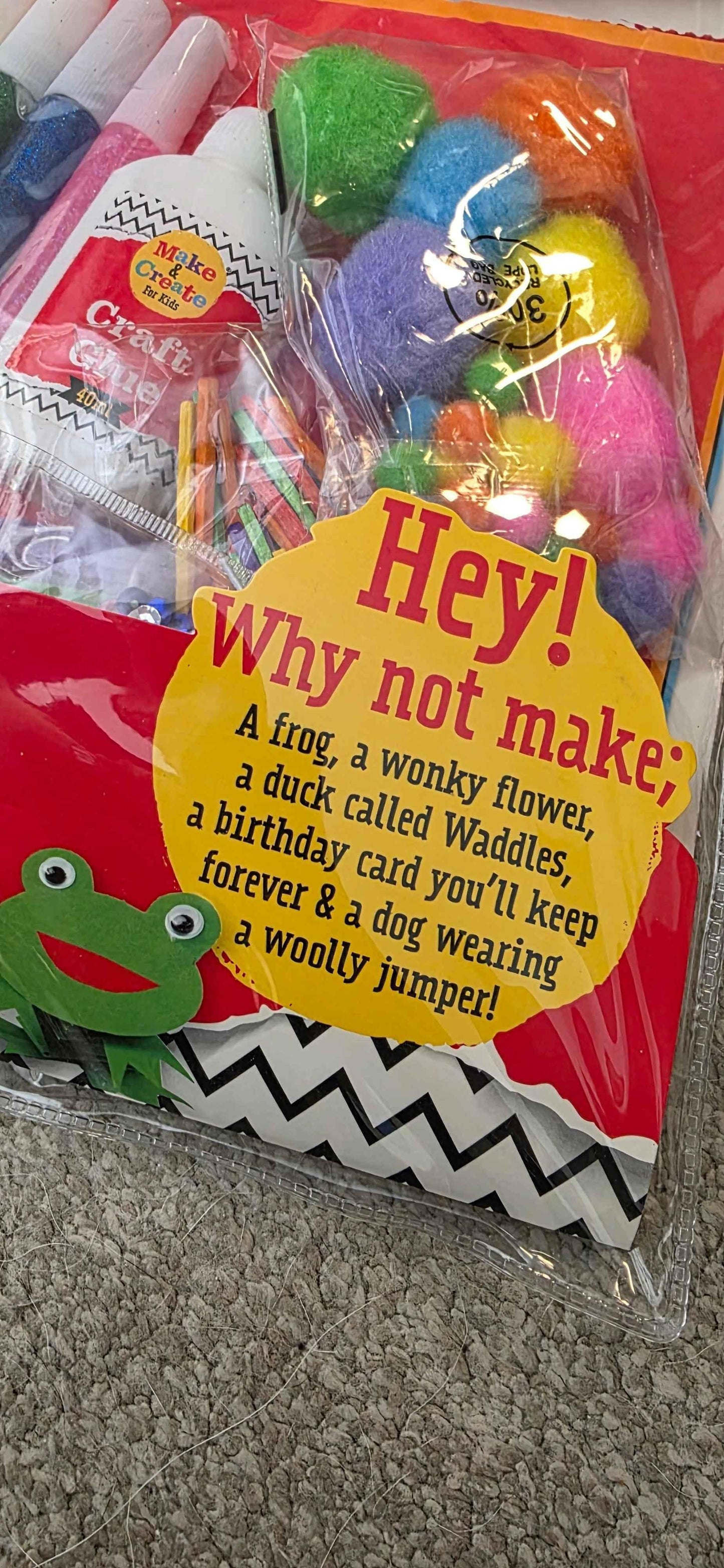 Giant Craft Supply Bag with 1,000+ Pieces for Projects - 