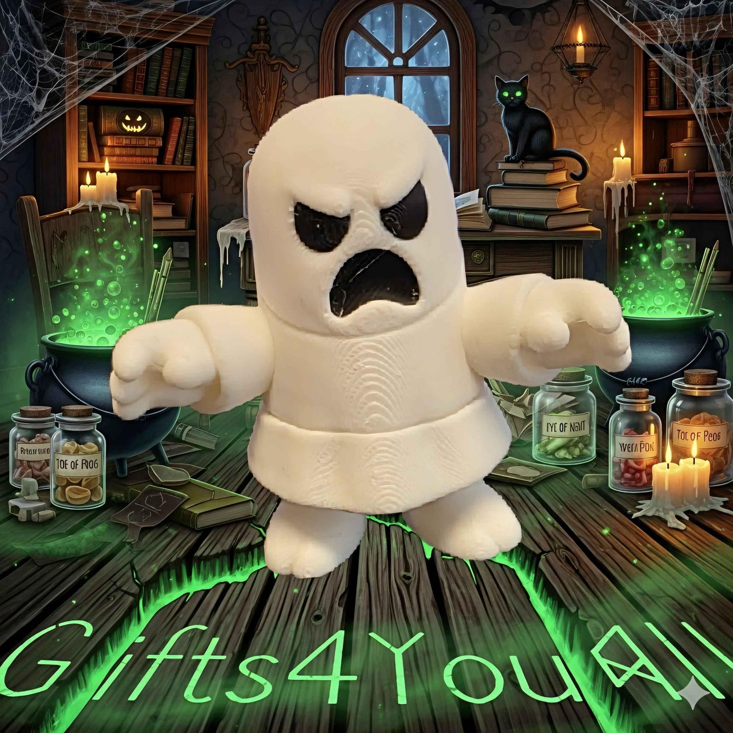 Mini 3D printed Ghost Figure - 5cm Tall Collectible - 
