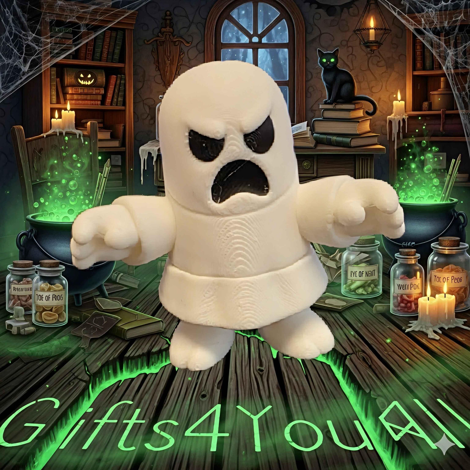 Mini 3D printed Ghost Figure - 5cm Tall Collectible - 