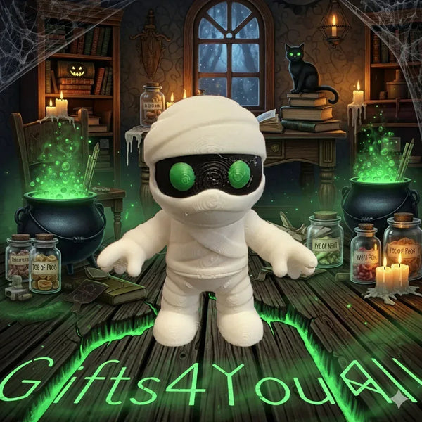 Unique Mummy 3D-Printed Mini Creature - 5cm Tall Decoration - Home Decor