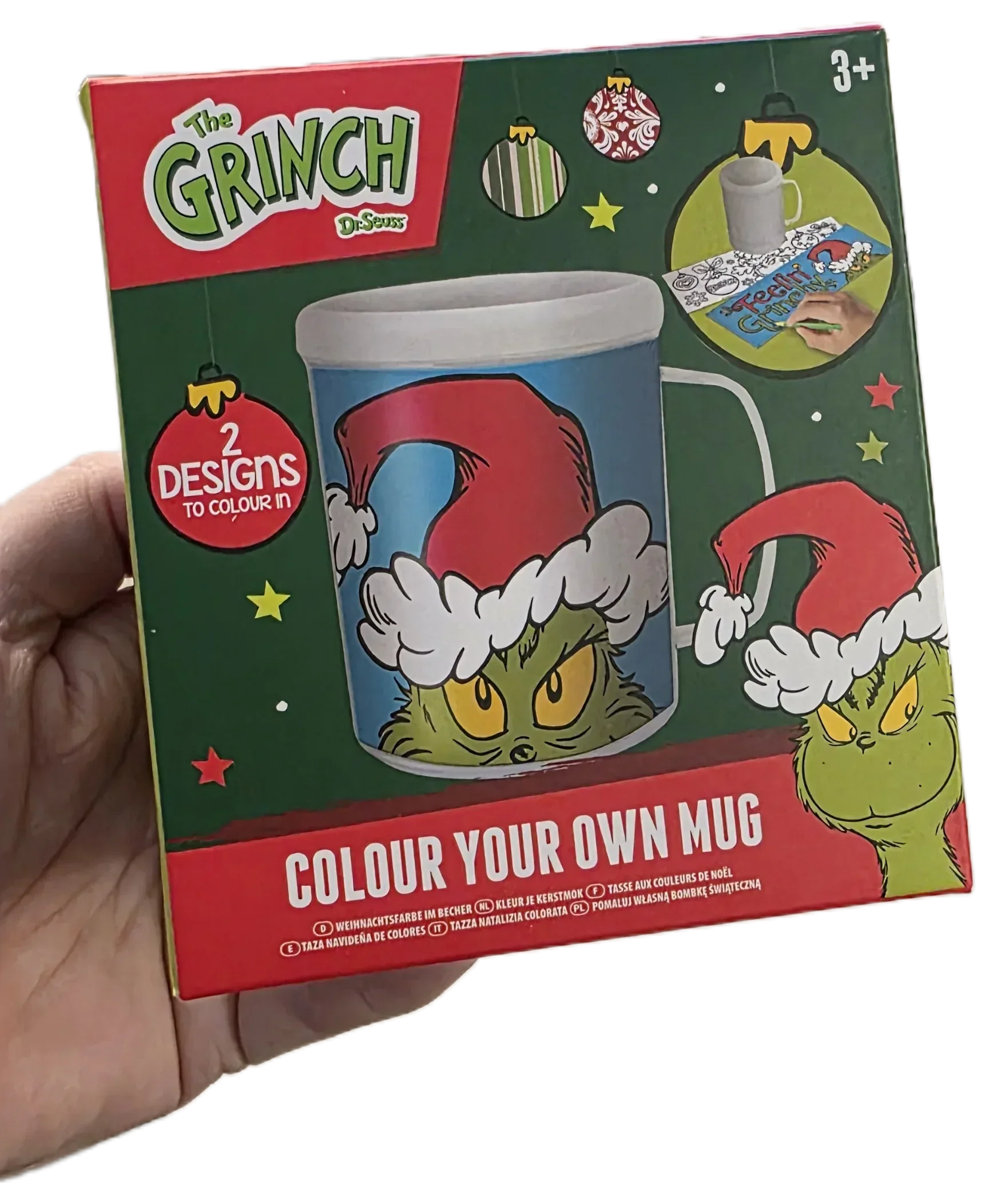 Grinch Colouring Mug - Unleash Your Creativity This Holiday - 