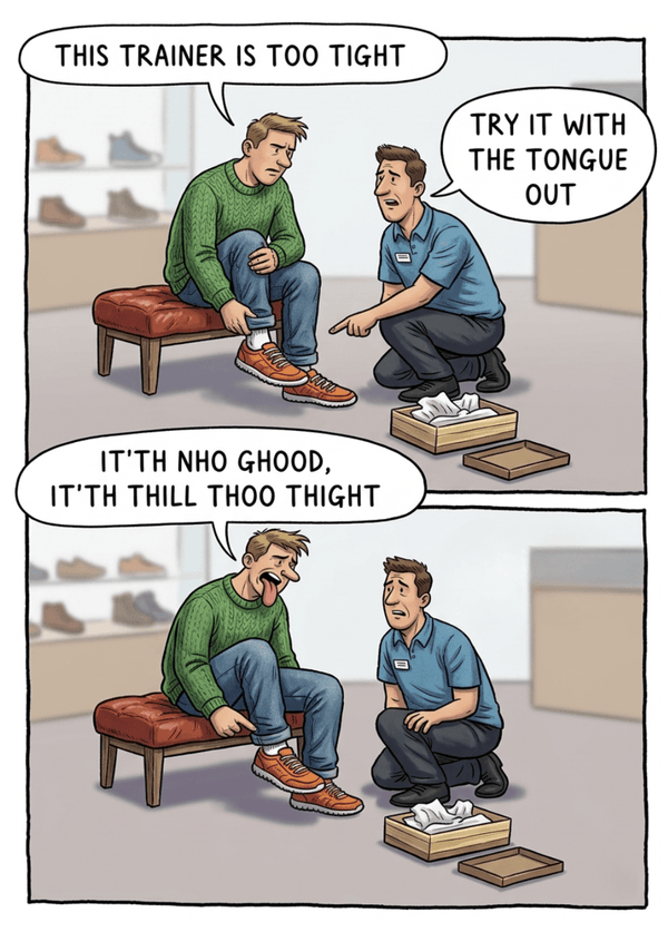 Try It With The Tongue Out – Funny Trainer Birthday Card