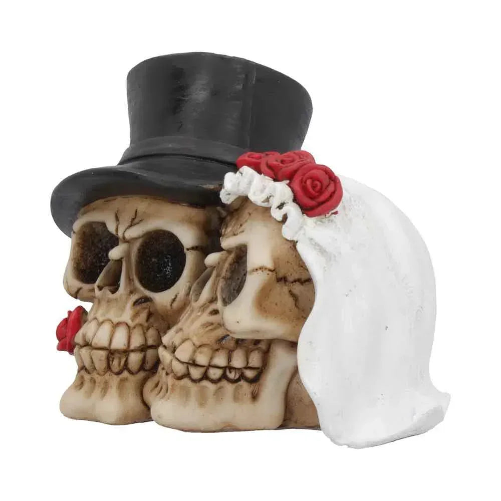 Together Forever Skull Sculpture 16cm - Gothic Romance by Nemesis Now - Home Decor