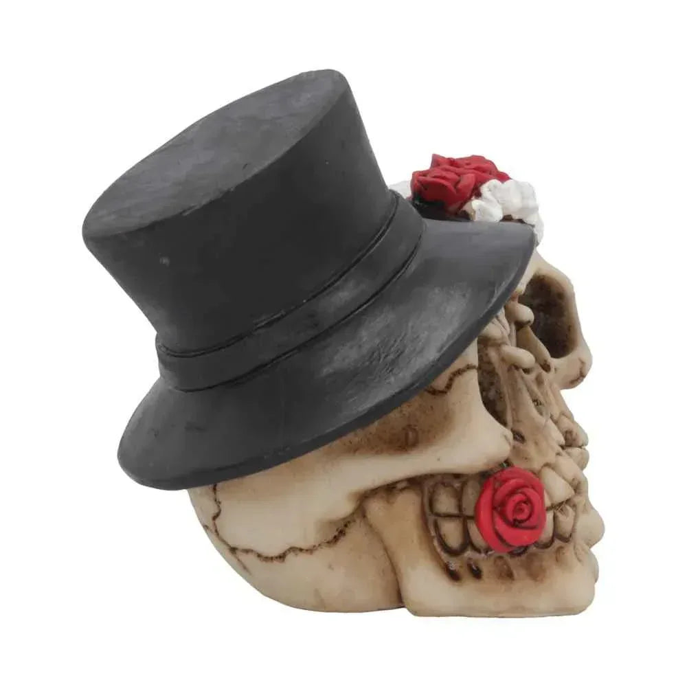 Together Forever Skull Sculpture 16cm - Gothic Romance by Nemesis Now - Home Decor
