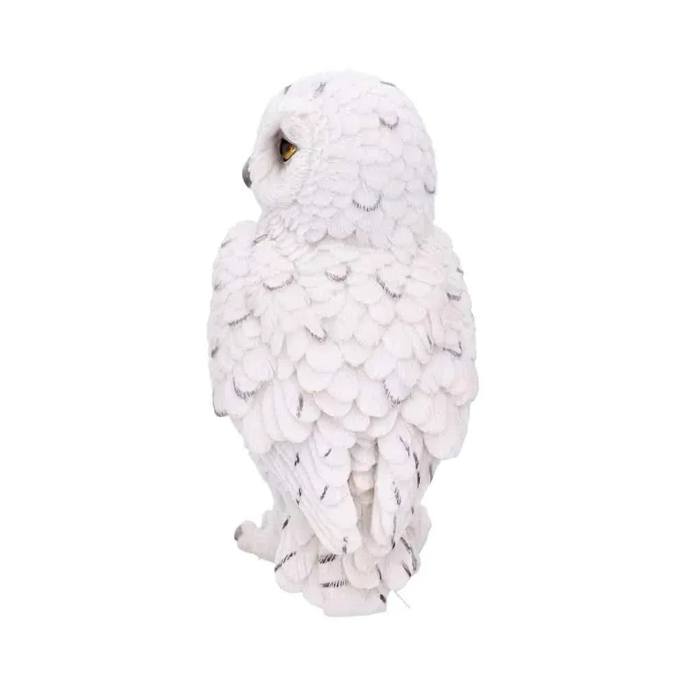 Snowy Watch Owl Figurine 13.3cm - Nemesis Now White Resin - Home Decor