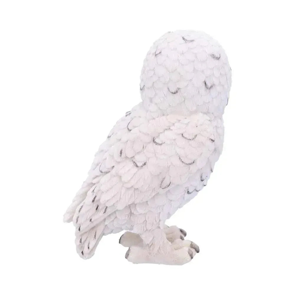 Snowy Watch Owl Figurine 13.3cm - Nemesis Now White Resin - Home Decor