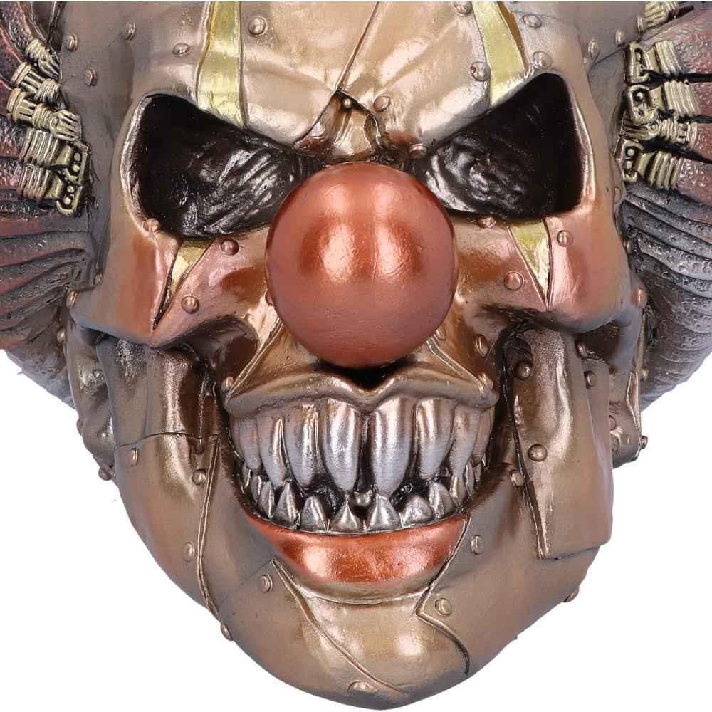 Mechanical Laughter Horror Steampunk Clown Skull Ornament 18CM - Home Decor